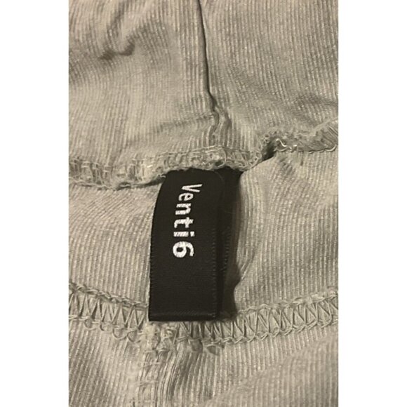 Venti6 Gray Khaki Corduroy Stripe Drawstring Stretch Joggers Pants - Italy - Picture 7 of 8